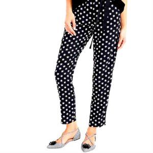 J. Crew Pants in Star Print Crepe (sz 4 Women)